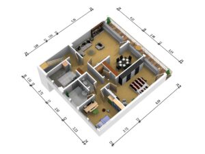 Grundriss 1OG rechts möbliert