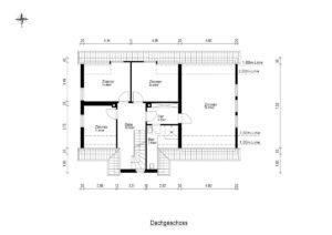 Grundriss OG mit m²
