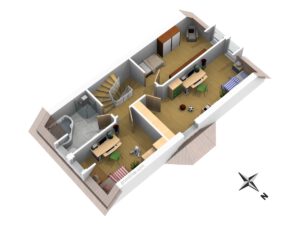 Grundriss LW 1A OG möbliert